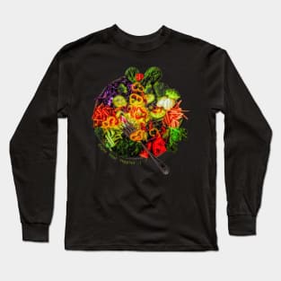 Enjoy Your Veggies Plate 3D Long Sleeve T-Shirt